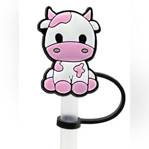 Pink Cow Straw Cover 7MM